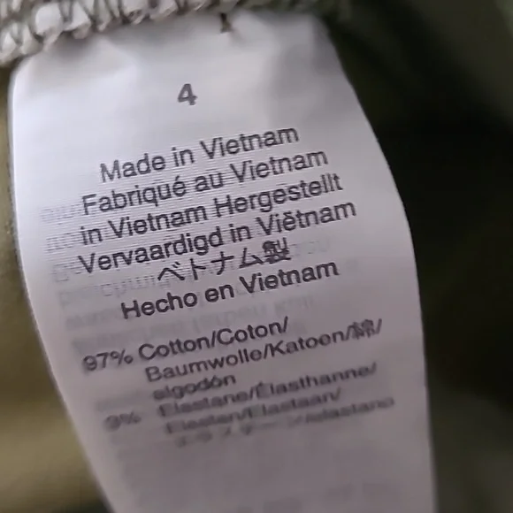 J. CREW Straight Leg Pants In Camo Size 4 - Picture 7 of 7